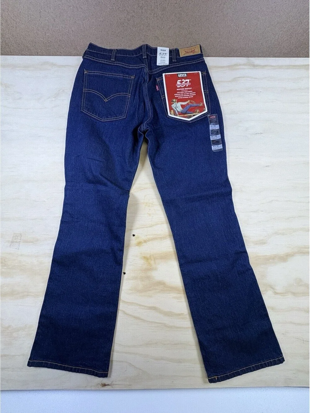 Levi's 537 For Cowboys Western Bootcut Men's Jeans 30X30 Fits Over Boots NWT